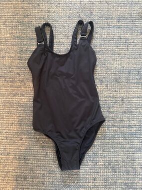 Submarine Swim Black One-Piece Swimsuit - kids size 10.   NWOT
